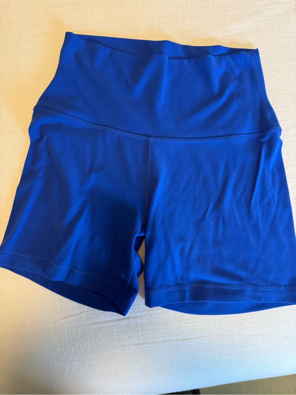 Aritzia High-Rise Royal Blue Athletic Bike Shorts